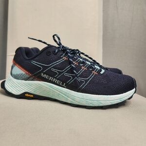 Merrell Womens Moab Flight Floatpro Blue Athletic Shoe Vibram Size 8 J066816 NEW